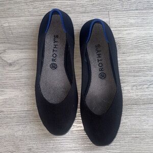 Rothy's Black and Blue Women's Flats
